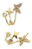 FASHIONABLE SMALL STYLE BUTTERFLY EARRINGS