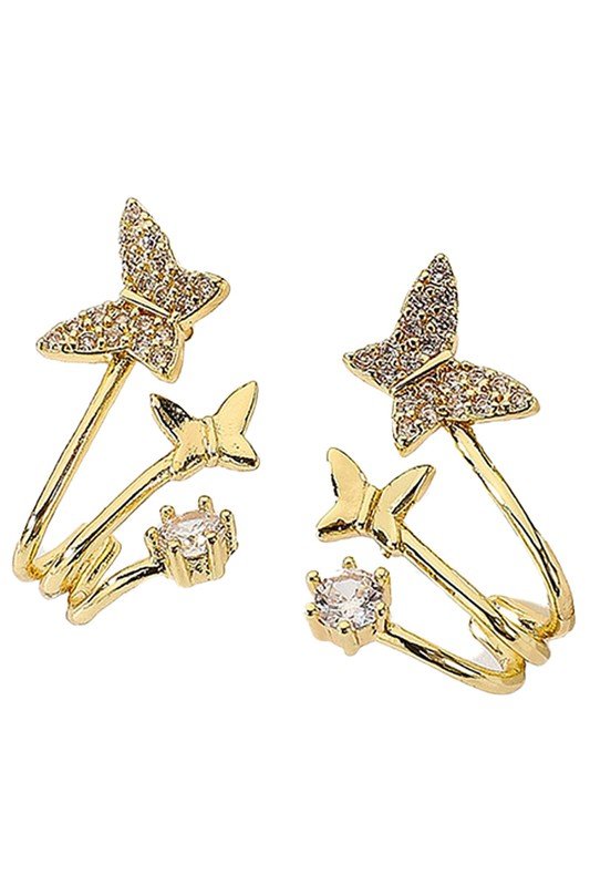 FASHIONABLE SMALL STYLE BUTTERFLY EARRINGS