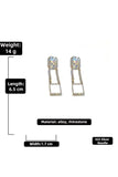 GEM DETAILED FASHION LUXURY DANGLE DROP EARRINGS