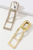 GEM DETAILED FASHION LUXURY DANGLE DROP EARRINGS