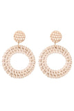 CASUAL CIRCLE DROP EARRINGS