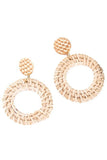 CASUAL CIRCLE DROP EARRINGS