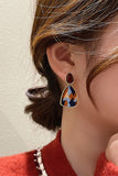 RETRO CONTRAST COLOR PAINTING EARRINGS