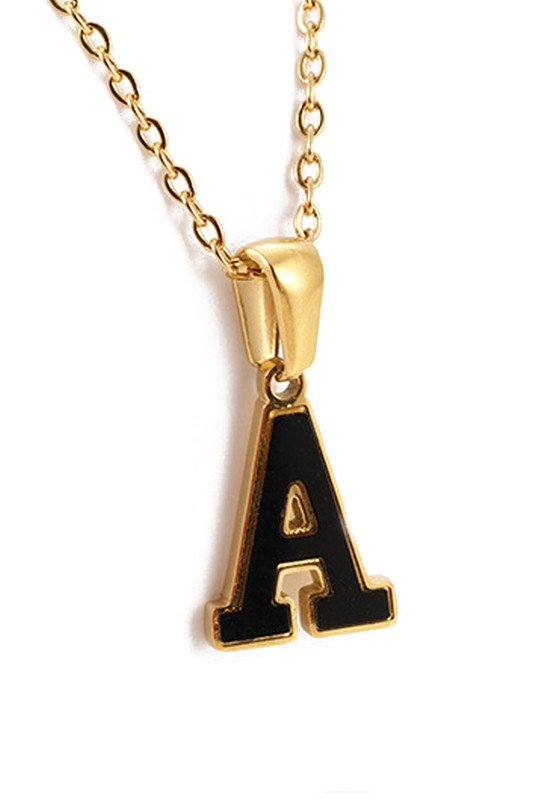 ALPHABET PENDANT FASHION NECKLACE