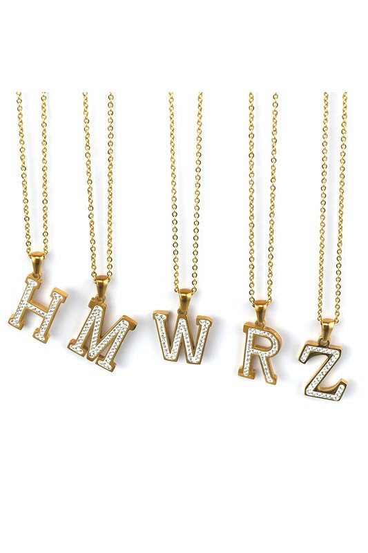 FASHION ALPHABET PENDANT NECKLACE