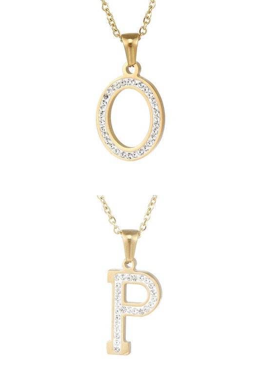 FASHION ALPHABET PENDANT NECKLACE