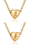 HEART A-Z ALPHABET INITIALS PENDANT NECKLACE