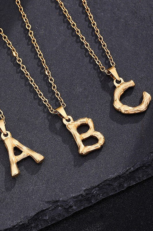 FASHION SIMPLE ALPHABET PENDANT NECKLACE