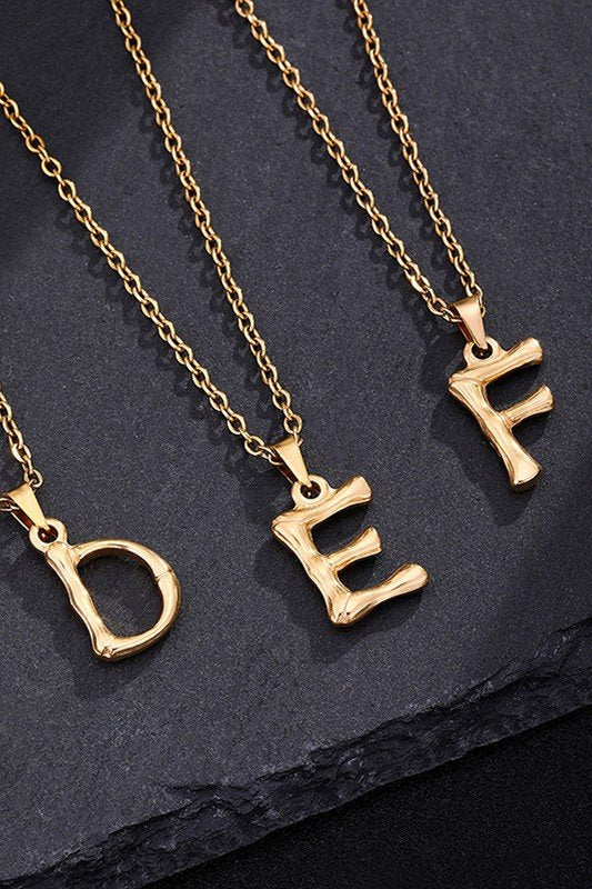 FASHION SIMPLE ALPHABET PENDANT NECKLACE