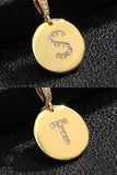 BEADED INITIAL PENDANT NECKLACE