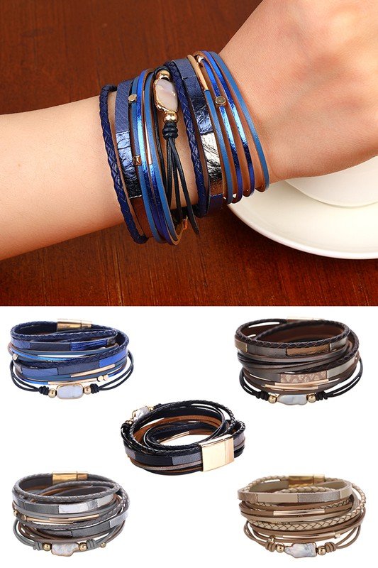 LAYERED TRENDY FASHION BRACELET