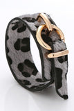 RING POINT LEOPARD WIDE TRENDY BRACELET