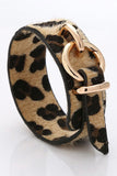 RING POINT LEOPARD WIDE TRENDY BRACELET