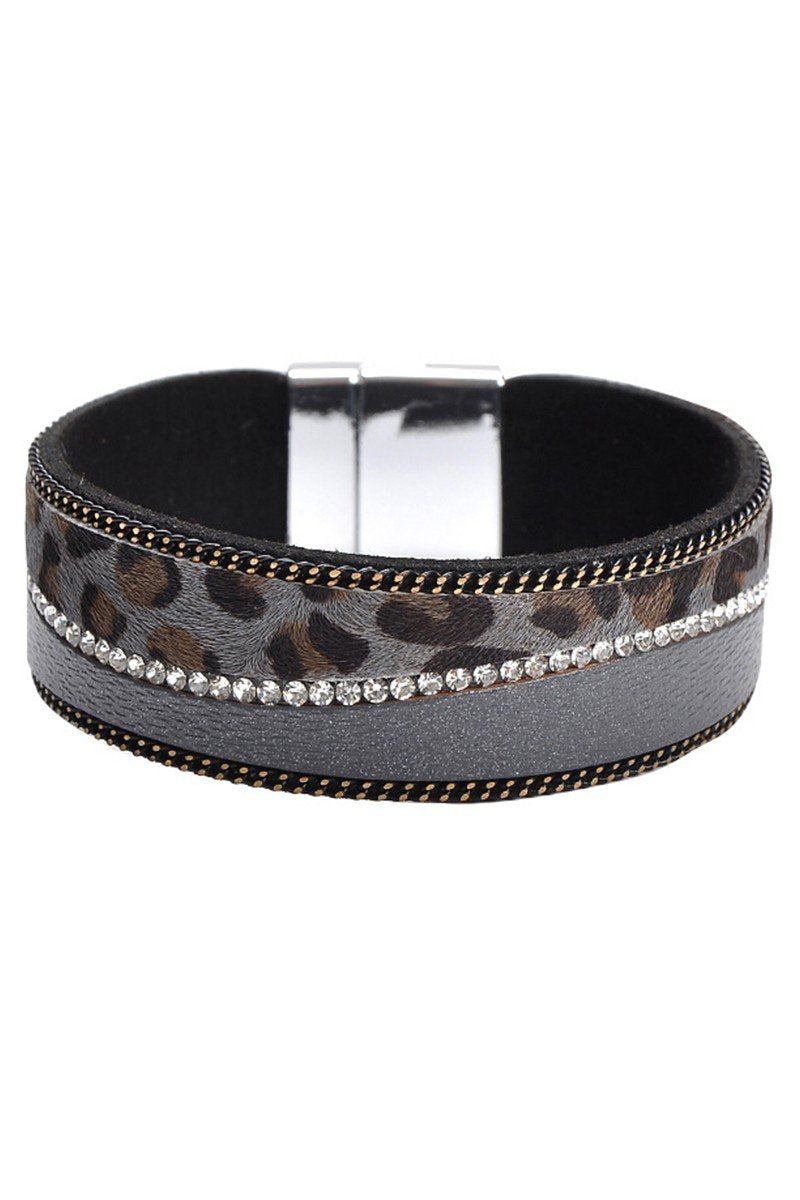 TRENDY LEOPARD WIDE FASHION BRACELET