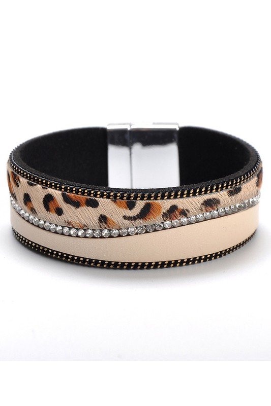 TRENDY LEOPARD WIDE FASHION BRACELET