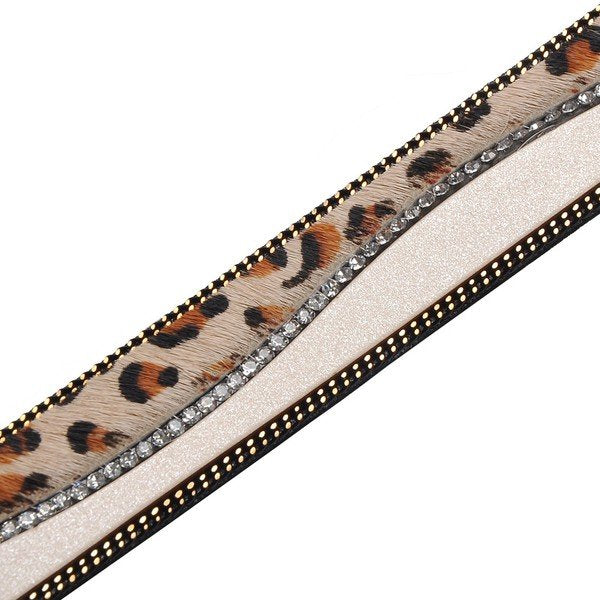 TRENDY LEOPARD WIDE FASHION BRACELET