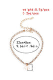 TRENDY BUTTERFLY PENDANT RHINESTONE ANKLET