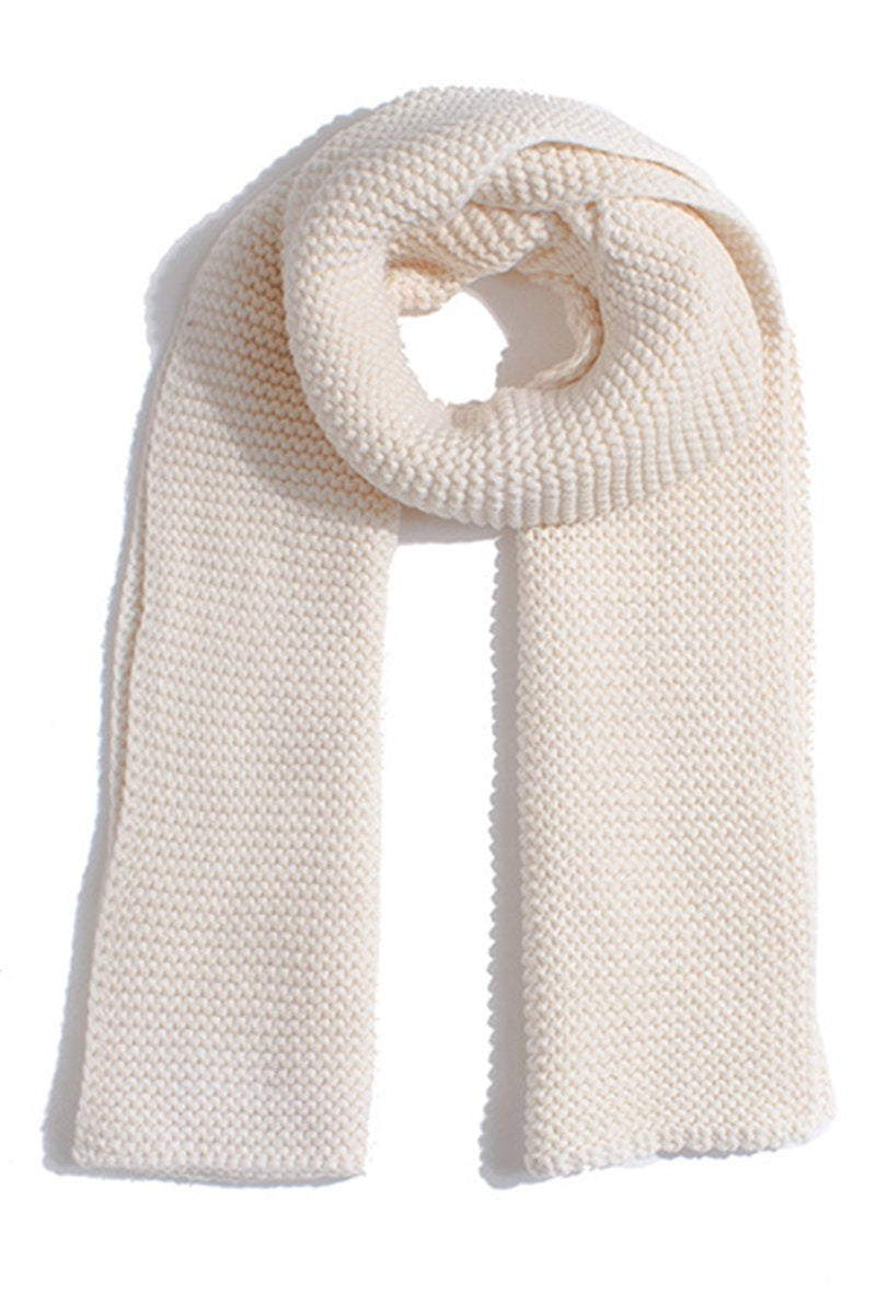 WAFFLE KNIT CASUAL SCARF