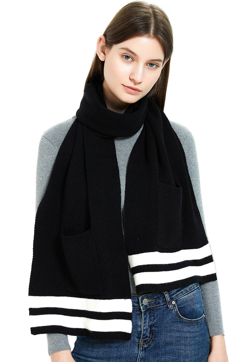 CASUAL COZY SCARF WITH POCKETS