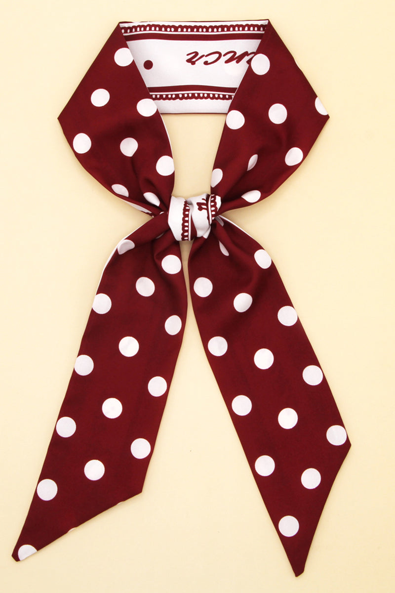 POLKA DOT PATTERN SCARF