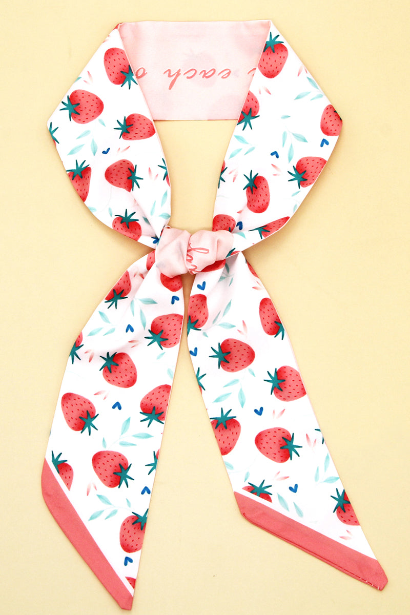 FRUIT PRINT TWILLY SCARF