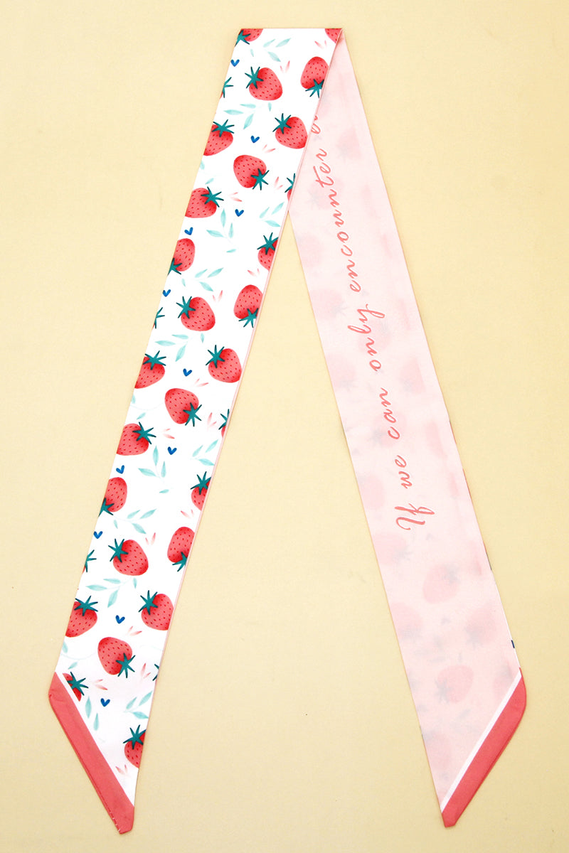 FRUIT PRINT TWILLY SCARF