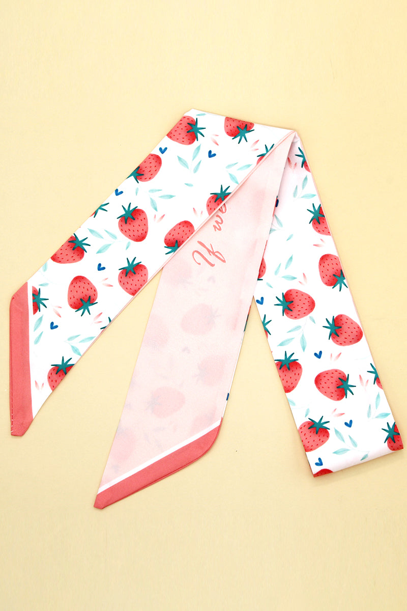 FRUIT PRINT TWILLY SCARF