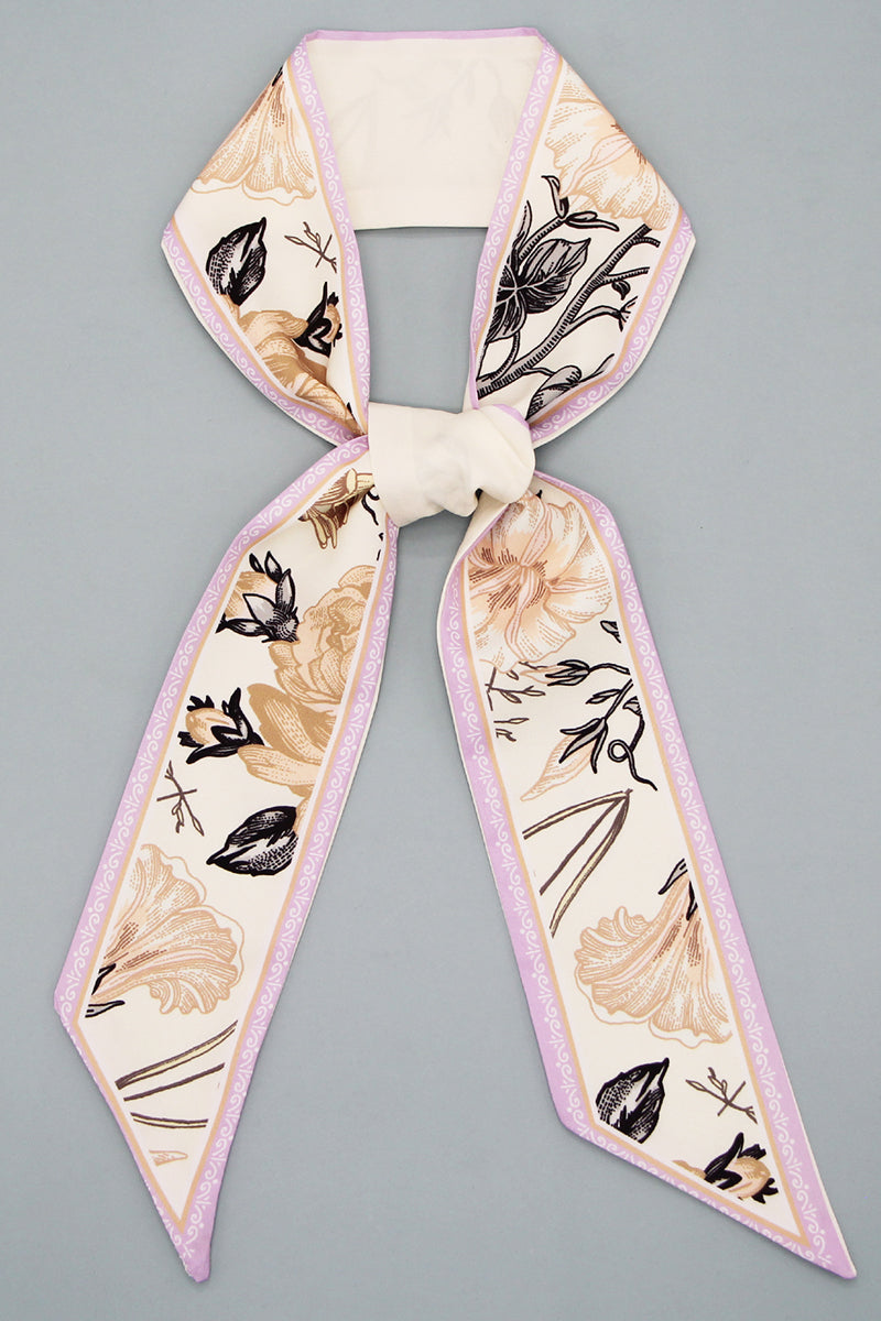 FLORAL PRINT TWILLY SCARF