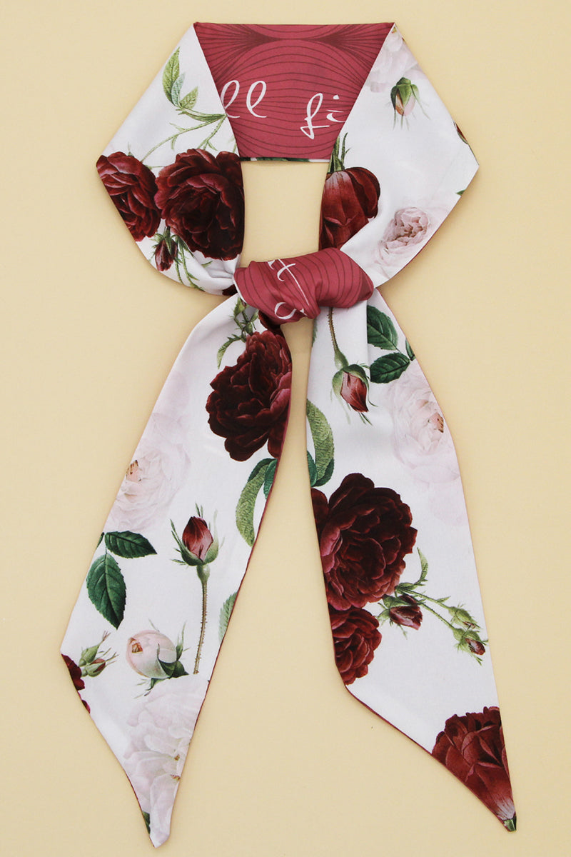 FLORAL PRINT TWILLY SCARF