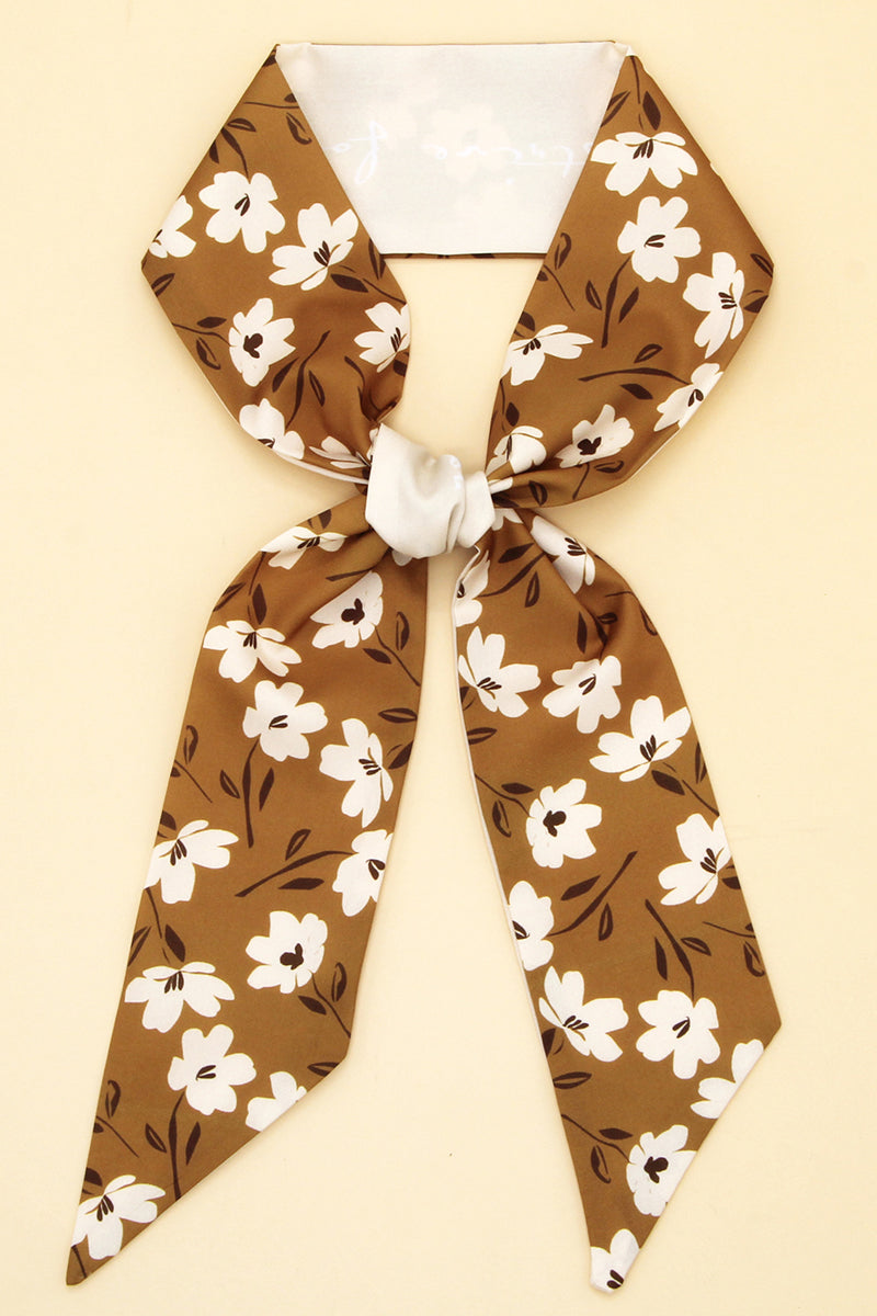 WOMEN FASHION FLORAL PATTERN TWILLY SCARF