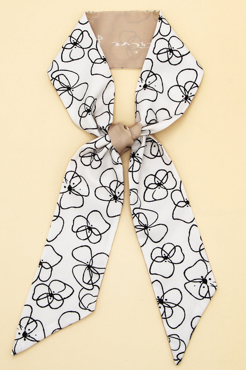 WOMEN FASHION FLORAL PATTERN TWILLY SCARF