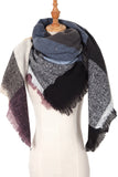 WARM SOFT CHUNKY LARGE BLANKET WRAP SHAWL SCARVES