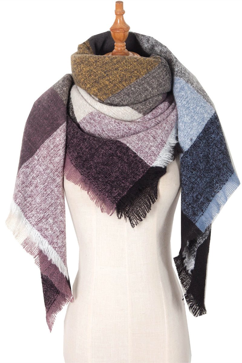 WARM SOFT CHUNKY LARGE BLANKET WRAP SHAWL SCARVES