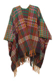 WOMEN FRINGE KNITTED PONCHO CARDIGAN CAPE SHAWL