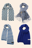 WOMEN FASHION SIMPLE WARM BLUE SCARF