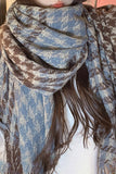 WOMEN HOUNDSTOOTH SCARF SHAWL DUAL PURPOSE