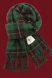 RETRO CHRISTMAS FRINGED PLAID SCARF