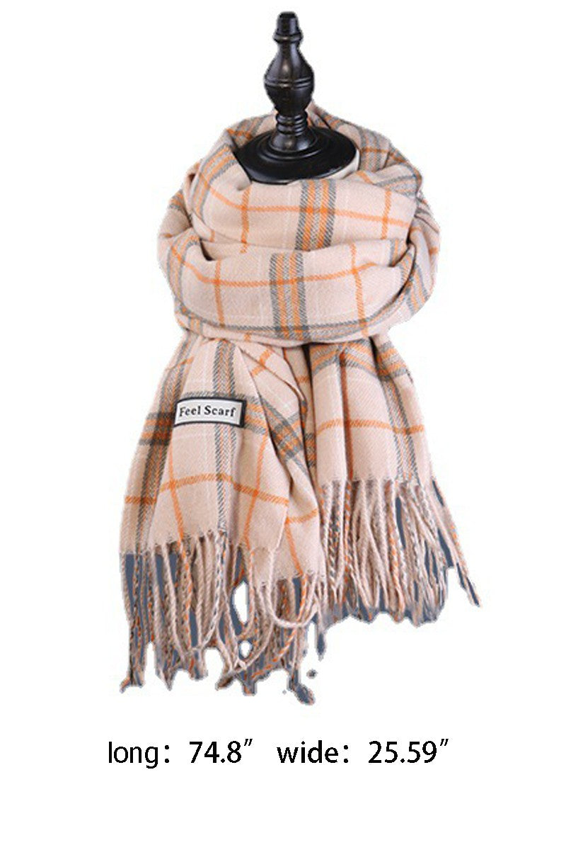 WOMEN SWEET CHECKED SIMPLE STYLE SCARF