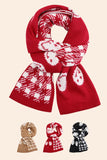 WOMEN WARM SMILING FACE PLAID SCARF