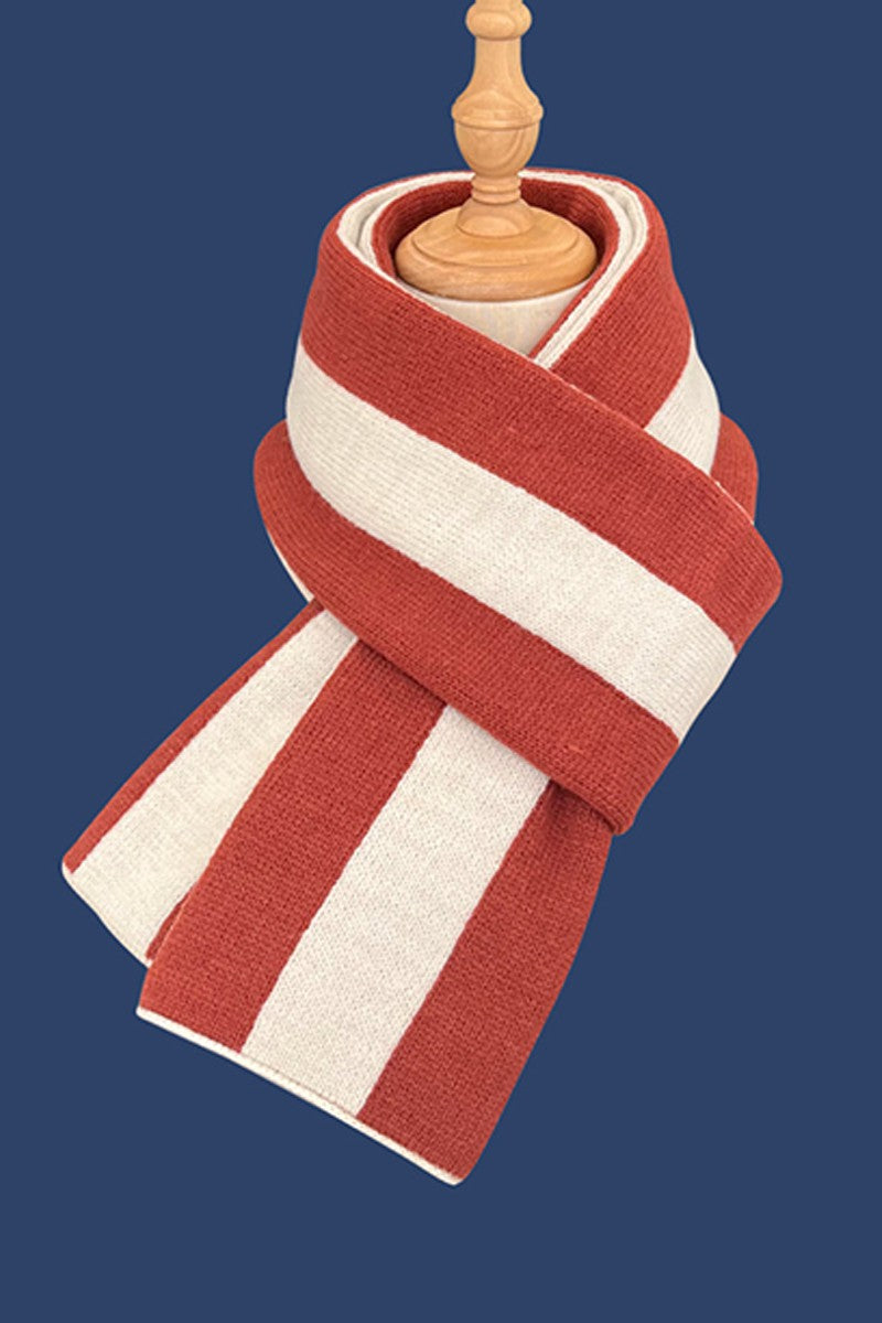 WOMEN FASHION COLOR MATCHING STRIPED SCARF