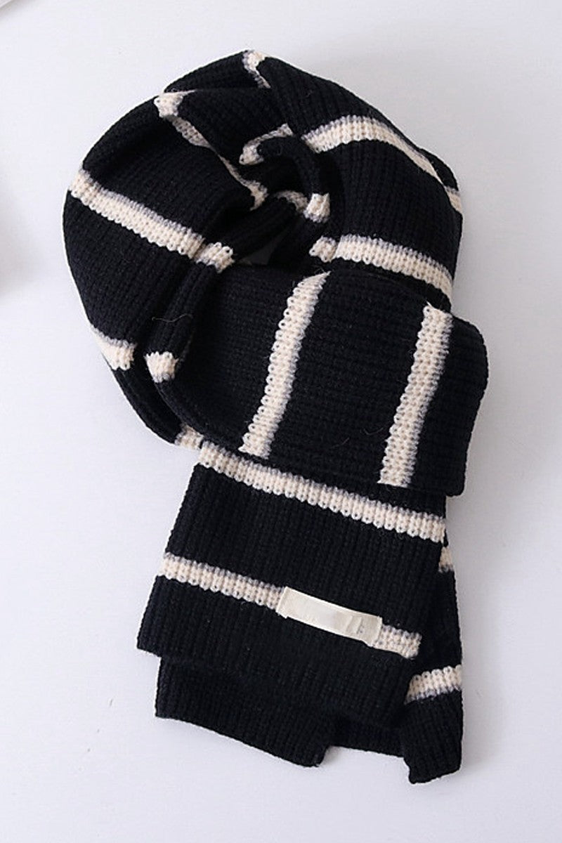 WOMEN FASHION THREE-STRIPED SCARF