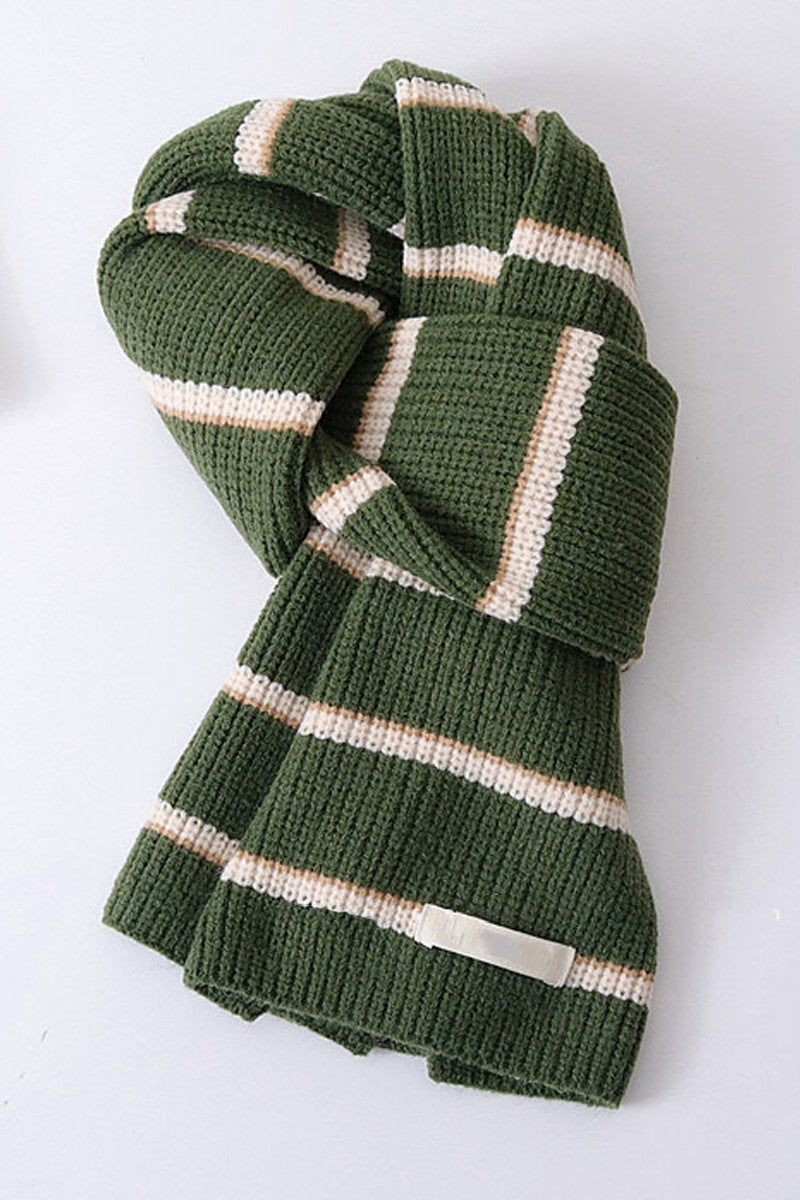 WOMEN FASHION THREE-STRIPED SCARF