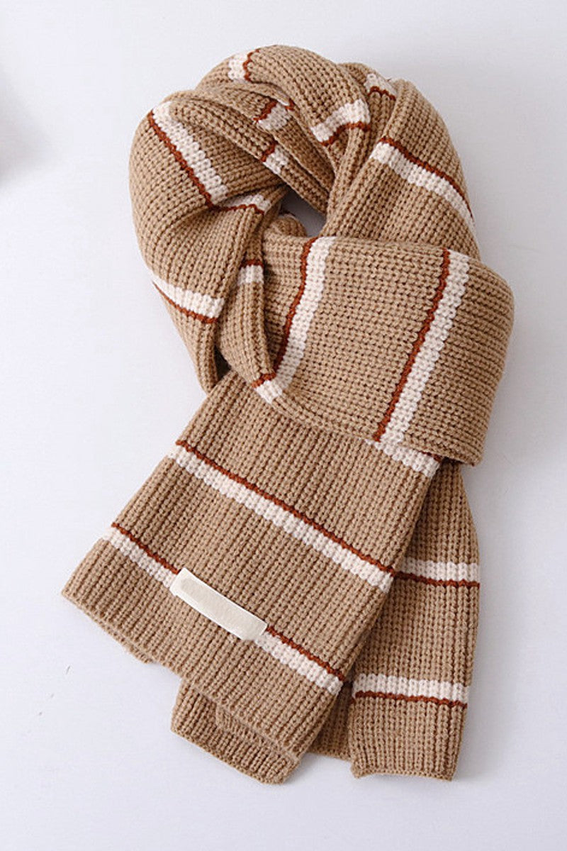 WOMEN FASHION THREE-STRIPED SCARF