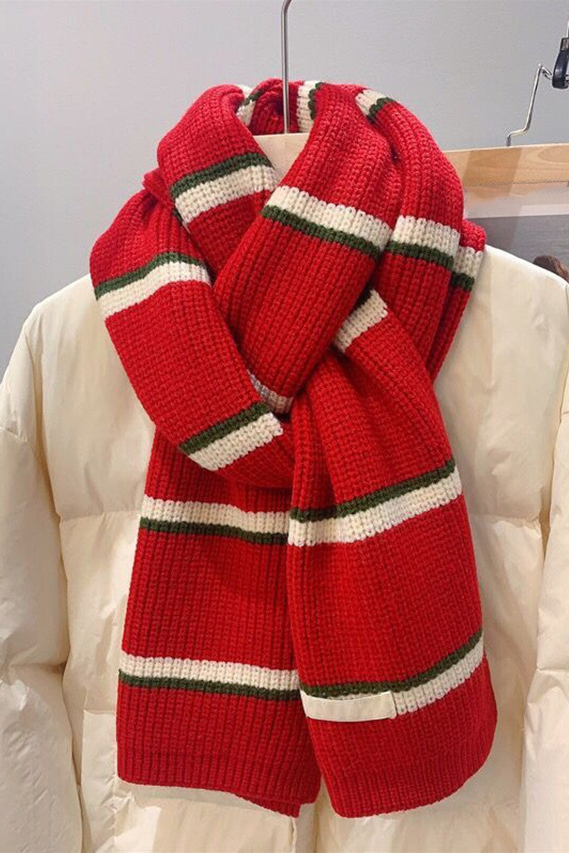 WOMEN FASHION THREE-STRIPED SCARF