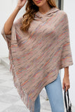 WOMEN TASSEL DETAILED HOODED SHAWL WRAP