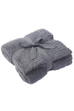 SOLID SOFT FLEECE FLUFFY COZY BLANKET, SIZE : 50″ X 60″