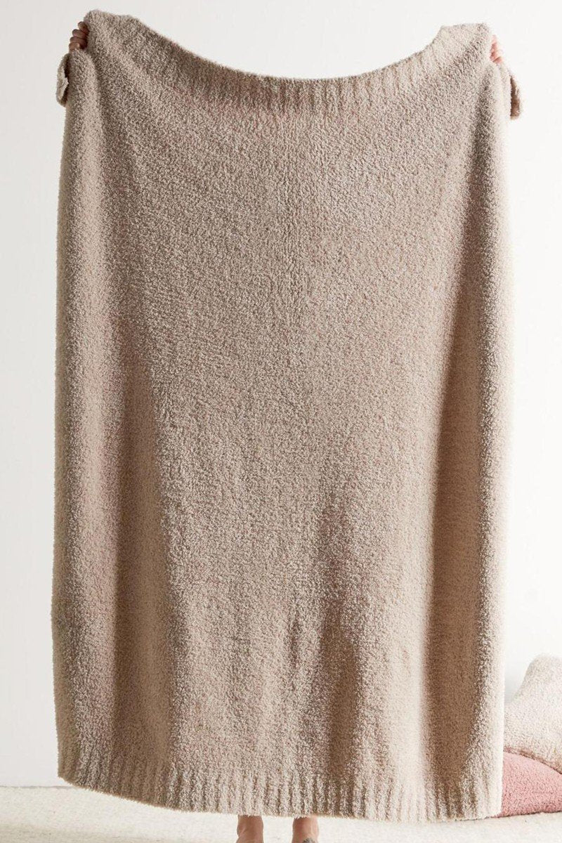 SOLID SOFT FLEECE FLUFFY COZY BLANKET, SIZE : 50″ X 60″