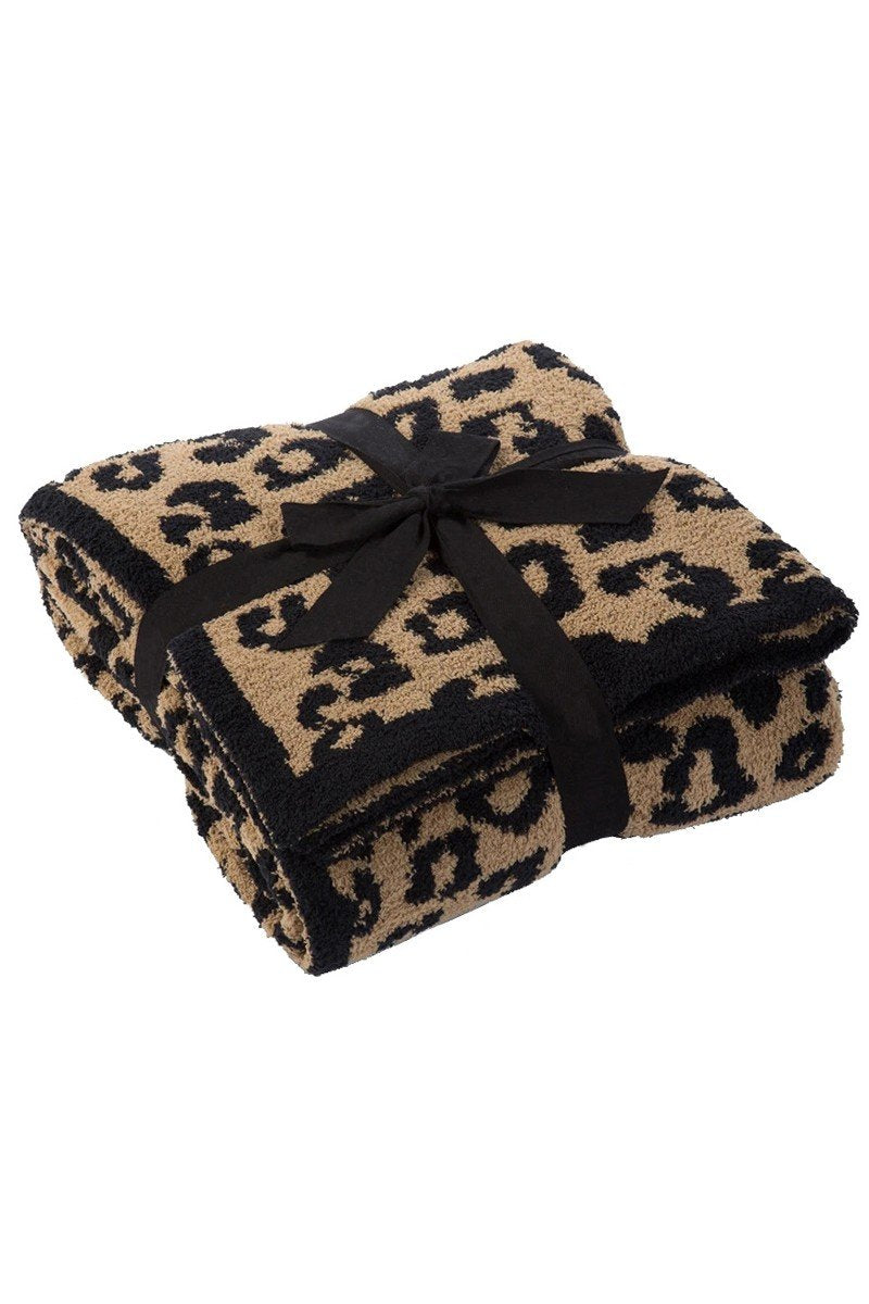 LEOPARD FLEECE FLUFFY BLANKET, – 39.3″ X 47.2″, – 550g