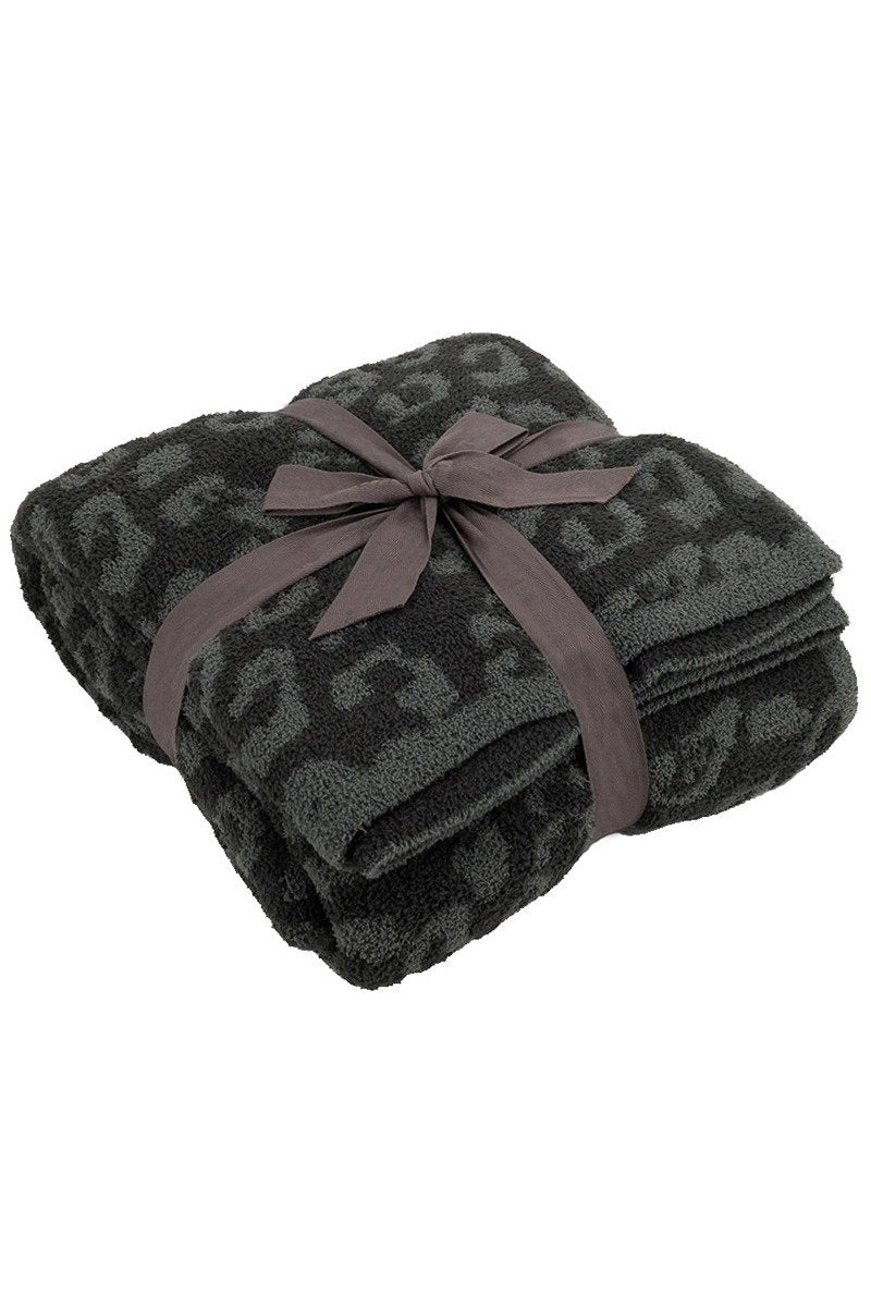 LEOPARD FLEECE FLUFFY BLANKET, – 39.3″ X 47.2″, – 550g