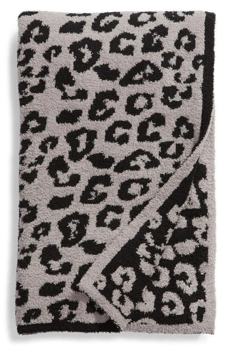 LEOPARD FLEECE FLUFFY BLANKET, – 39.3″ X 47.2″, – 550g